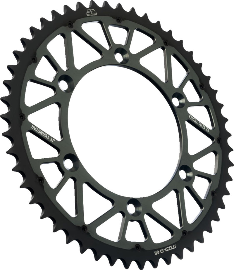 Twinstar Rear Sprocket Graphite For Honda XR 500 1979-1980 - 51T