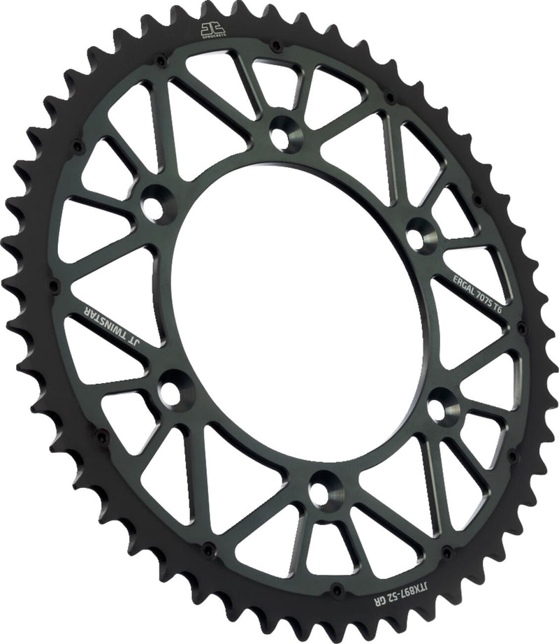 Twinstar Rear Sprocket Graphite For KTM EXC 600 LC4 1988-1993 - 52T