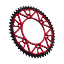 Twinstar Steel/Aluminum Hybrid Sprocket Black / Red For Honda CR 125 R 1982-2007 - 51T