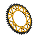 Twinstar Steel/Aluminum Hybrid Sprocket Black / Gold For Suzuki RM 100 1979-1982 - 49T