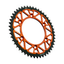 Twinstar Steel/Aluminum Hybrid Sprocket Black / Orange For KTM EXC 600 LC4 1988-1993 - 48T