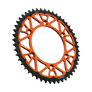 Twinstar Steel/Aluminum Hybrid Sprocket Black / Orange For KTM EXC 600 LC4 1988-1993 - 49T