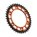 Twinstar Steel/Aluminum Hybrid Sprocket Black / Orange For KTM EXC 600 LC4 1988-1993 - 41T