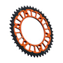 Twinstar Steel/Aluminum Hybrid Sprocket Black / Orange For KTM EXC 600 LC4 1988-1993 - 45T
