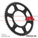 Rear Sprocket Steel Black For Derbi GPR 50 RACING 2003-2008 - 59T