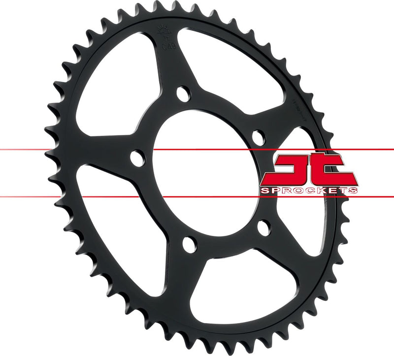 Steel Rear Sprocket Black For Suzuki SFV 650 2009-2015 - 47T