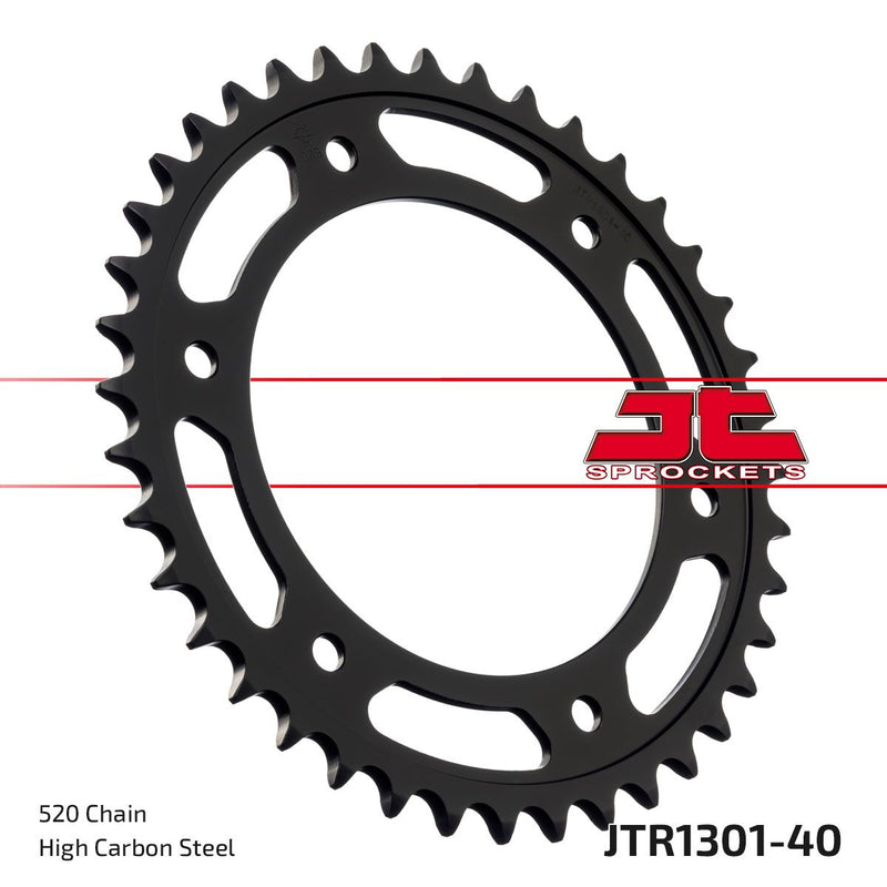Rear Sprocket Steel Black For Honda CRF 300 L 2021-2024 - 40T