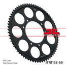 Rear Sprocket Steel Black For Aprilia RX 125 ABS 2018-2023 - 69T