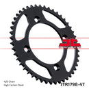 Rear Sprocket Steel Black For Suzuki RM 85 2002-2012 - 47T