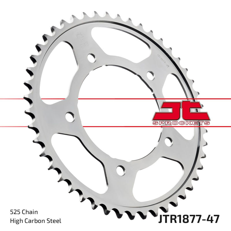 Rear Sprocket Steel Natural For Yamaha YZF-R1 1000 ABS 2015-2024 - 47T