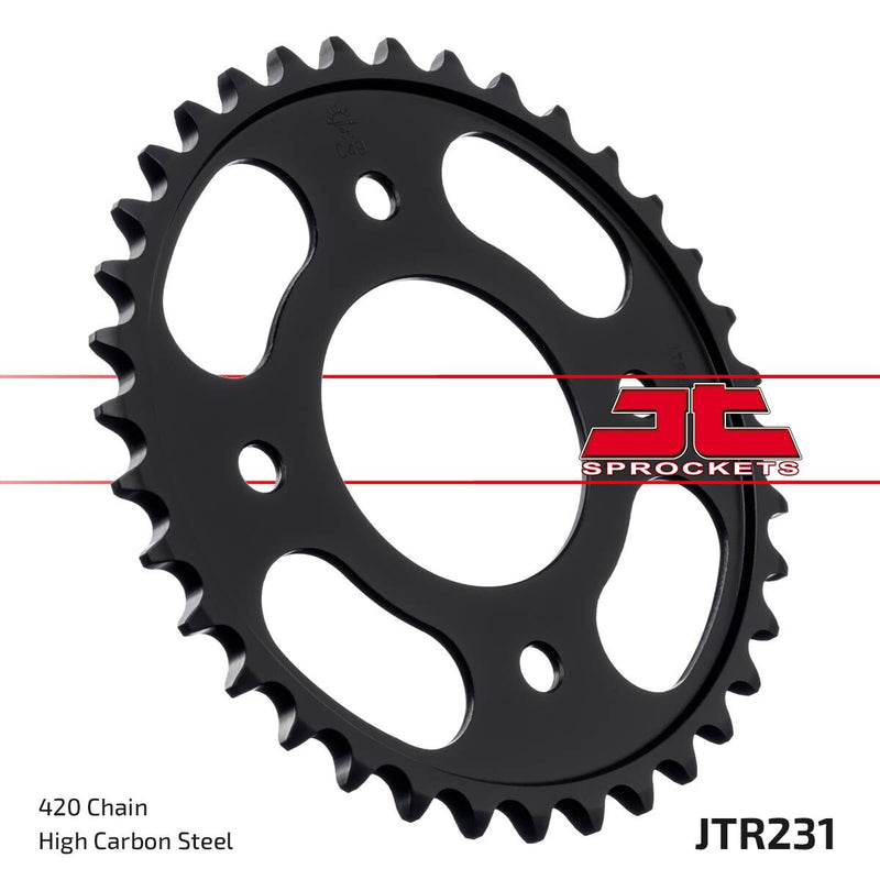Rear Sprocket Steel Black For Honda C 125 ABS 2018-2024 - 36T