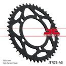 Rear Sprocket Steel Black For BMW S 1000 RR 2010-2012 - 45T