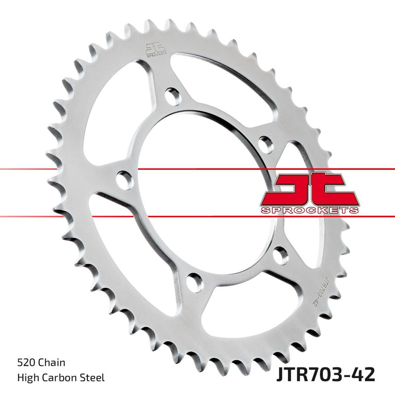 Rear Sprocket Steel Natural For Aprilia RSV 1000 1998-2003 - 42T