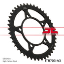 Rear Sprocket Steel Black For Aprilia PEGASO 650 STRADA 2005-2008 - 43T