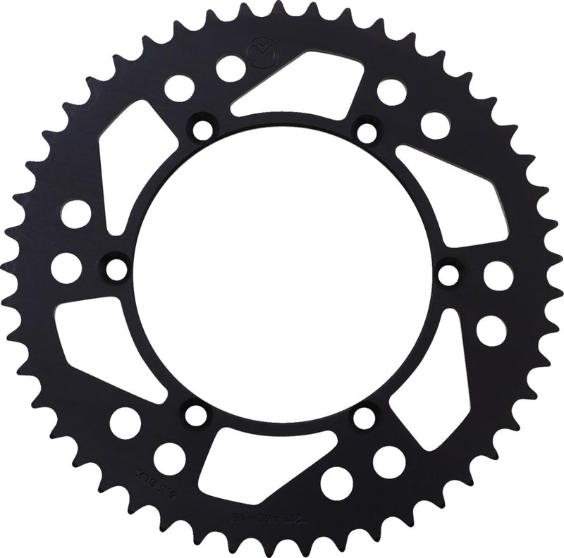 Rear Aluminum Sprocket Black For Kawasaki KX 125 A 1980-1981