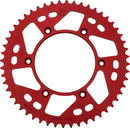 Rear Sprocket 520 Pitch Red / Aluminum - 52 T