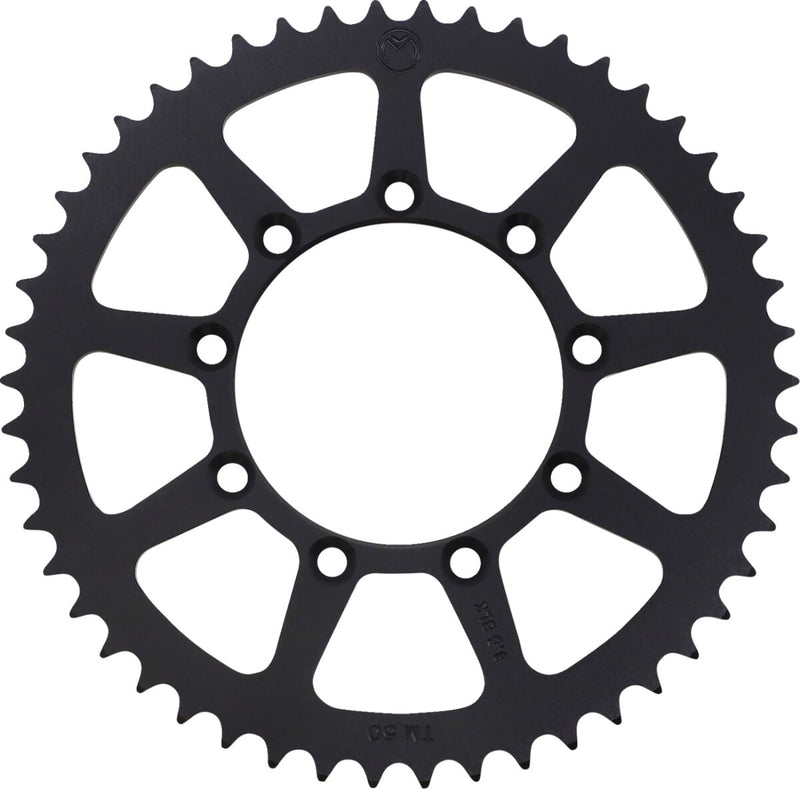 Rear Aluminum Sprocket Black / Powder-Coated For TM Racing EN 125 2004-2018