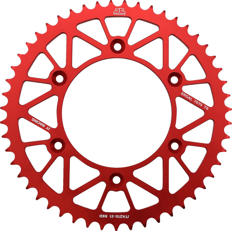 Rear Sprocket Red For Honda CR 125 R 1982-2007 - 51T