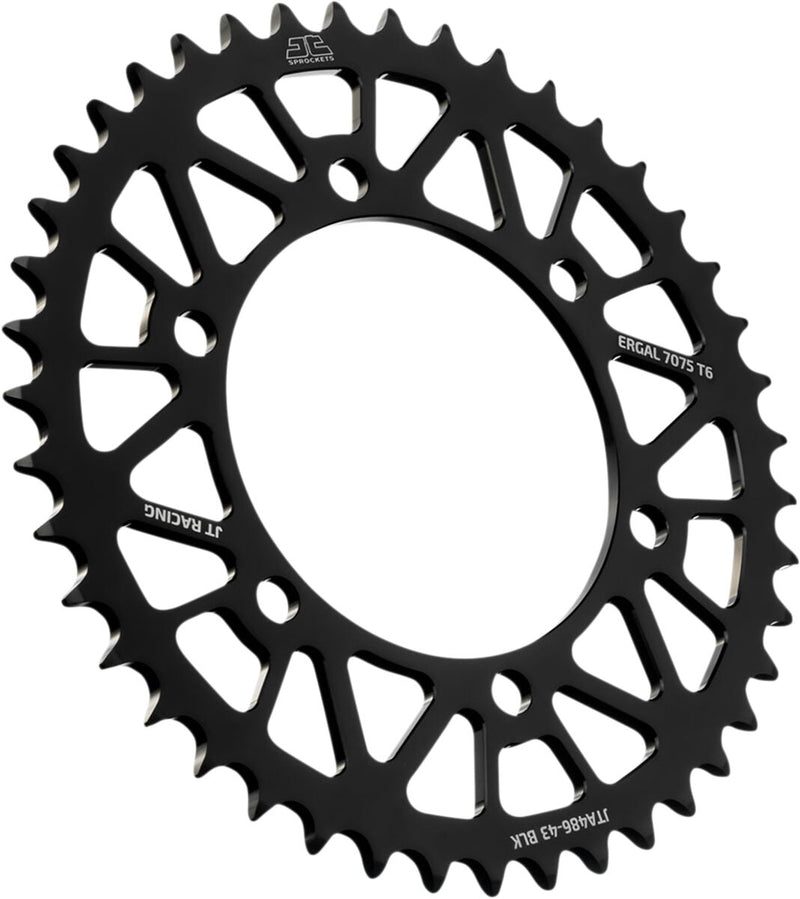RaceLite Aluminum Rear Sprocket Black For Kawasaki EX 250 R 1986-2012 - 43T