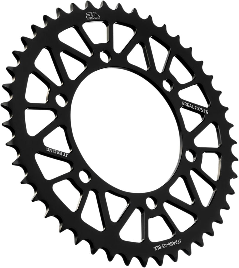 RaceLite Aluminum Rear Sprocket Black For Kawasaki EX 250 R 1986-2012 - 45T