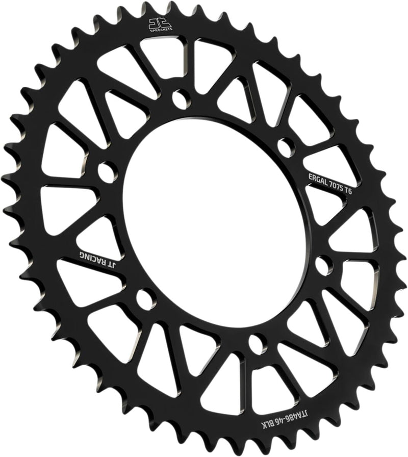 RaceLite Aluminum Rear Sprocket Black For Kawasaki EX 250 R 1986-2012 - 46T