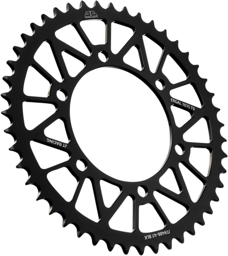 RaceLite Aluminum Rear Sprocket Black For Kawasaki EX 250 R 1986-2012 - 47T