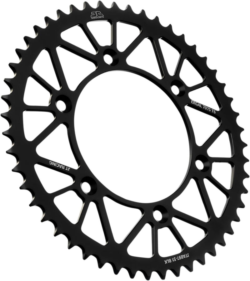 RaceLite Aluminum Rear Sprocket Black For KTM EXC 600 LC4 1988-1993 - 51T