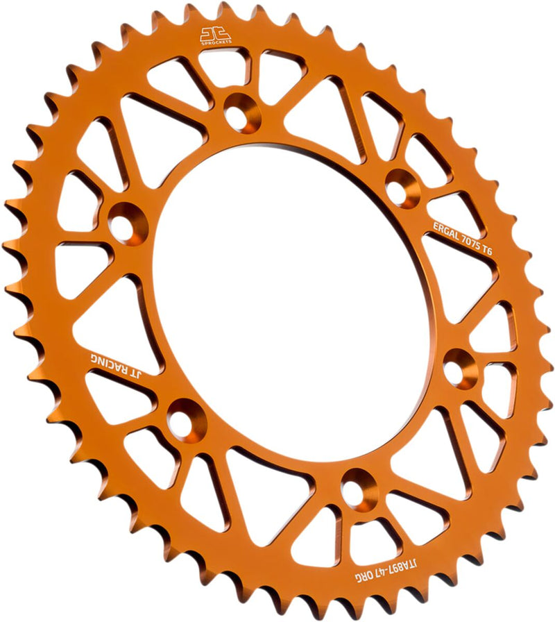 RaceLite Aluminum Rear Sprocket Orange For KTM EXC 600 LC4 1988-1993 - 47T
