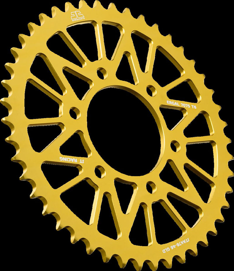 Aluminum Rear Sprockets Gold For Kawasaki ER-6N 650 2005-2016 - 46T