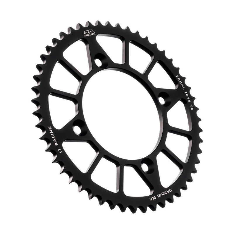 Aluminum Rear Sprockets Black For Yamaha YZ 85 LW 2002-2026 - 51T