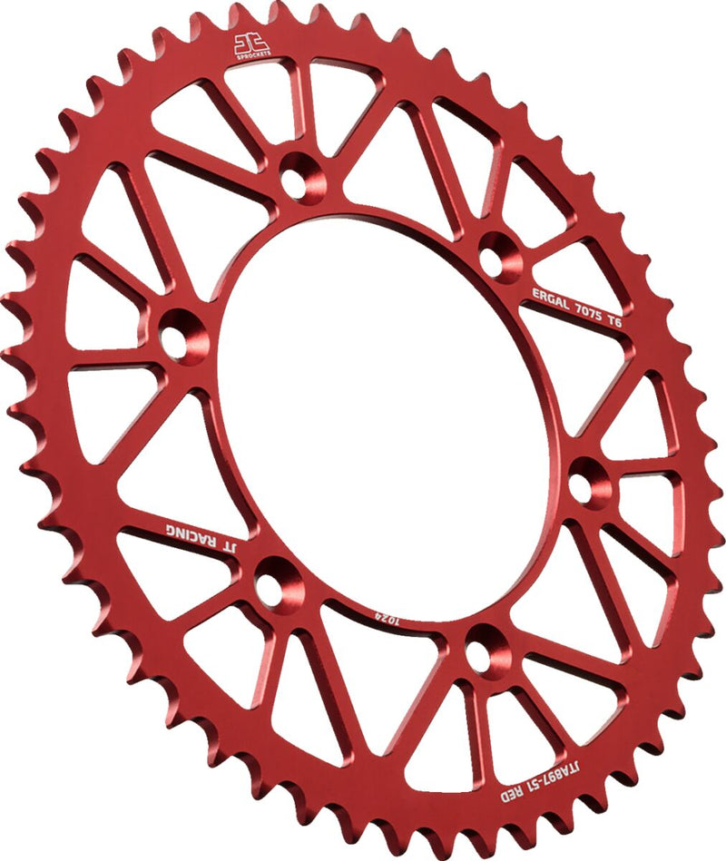 Aluminum Rear Sprockets Red For KTM EXC 300 1990-2017 - 51T
