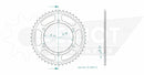 Standard Sprocket Rear 525 Black For Honda XL 400 V 1988-1994