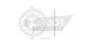 Standard Sprocket Rear 525 Black For Yamaha MT-09 ABS 2024-2025