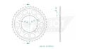 Standard Sprocket Rear 525 Black For Aprilia RSV4 1000 2010-2013