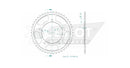 Standard Sprocket Rear 525 Black For BMW M 1000 RR ABS 2021-2022