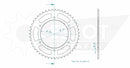 Standard Sprocket Rear 520 Black For Aprilia ETX 125 1985-1988