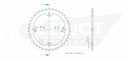 Standard Sprocket Rear 520 Black For Yamaha YFM 250 R 2008-2013