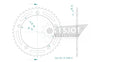 Standard Sprocket Rear 520 Black For Voge ADVENTURE 500 DS ABS 2022-2023
