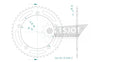 Standard Sprocket Rear 520 Black For Voge ADVENTURE 650 DSX ABS 2023