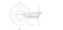 Standard Sprocket Rear 520 Black For Triumph TIGER SPORT 660 ABS 2022-2023