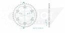 Standard Sprocket Rear 530 Black For Royal Enfield CLASSIC 500 EFI 2017-2017