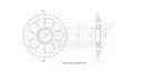 Standard Sprocket Rear 525 Zinc Plated For Ducati 916 1995-1997
