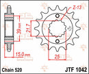 Front Sprocket Natural For Kymco Mxer 150 2X4 2006-2007