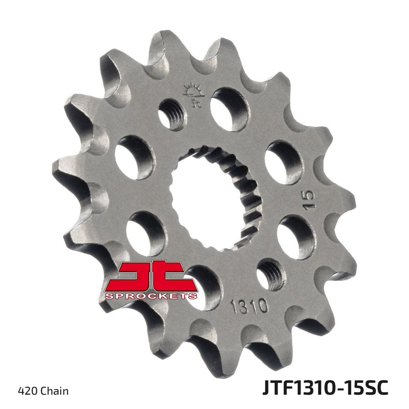 Front Sprocket MX Self-Cleaning, Lightweight Natural For Honda CRF 150 R 2007-2025 - 15T