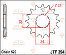 Front Sprocket Natural For Aprilia PEGASO 125 1990-1994