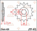 Front Sprocket Natural For Suzuki RM 80 1986-1988