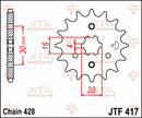 Front Sprocket Natural For Kawasaki AR 125 A 1983-1990