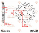 Front Sprocket Natural For Suzuki DR 750 S 1988-1989