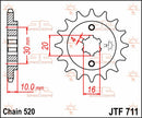 Front Sprocket Natural For Cagiva MITO 125 EV 1995-1999