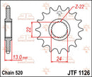 Front Sprocket Natural For Aprilia MOTO 6.5 1995-1999